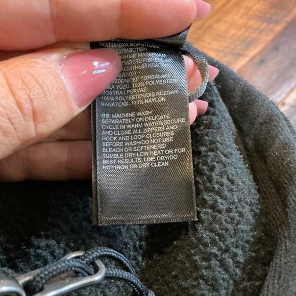 The North Face WindWall Fleece Jacket Men’s XL | Black Full Zip Outdoor Layer - Picture 11 of 13